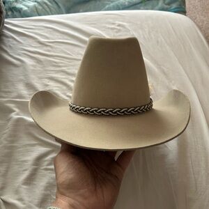 Sears Men's Tan Western Cowboy Hat with Braided Band
